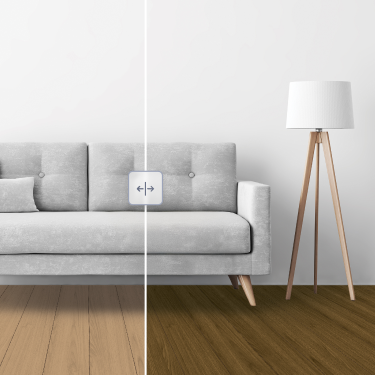 Flooring visualizer before and after