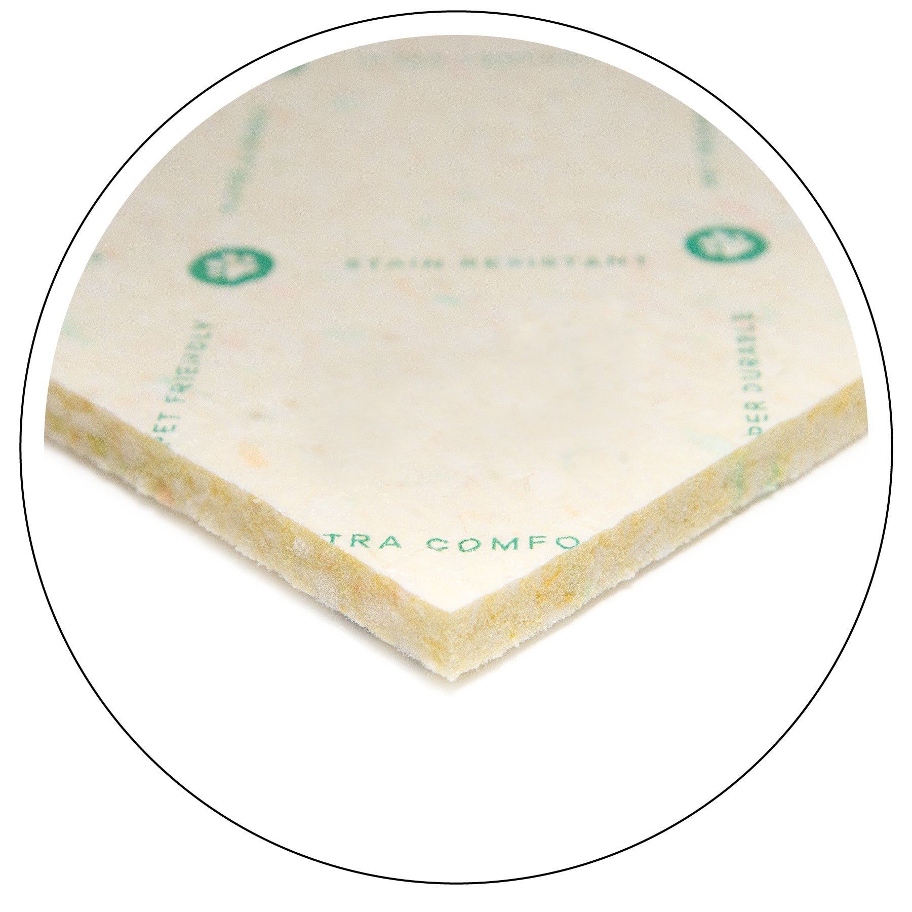 BETTER carpet cushion corner sample